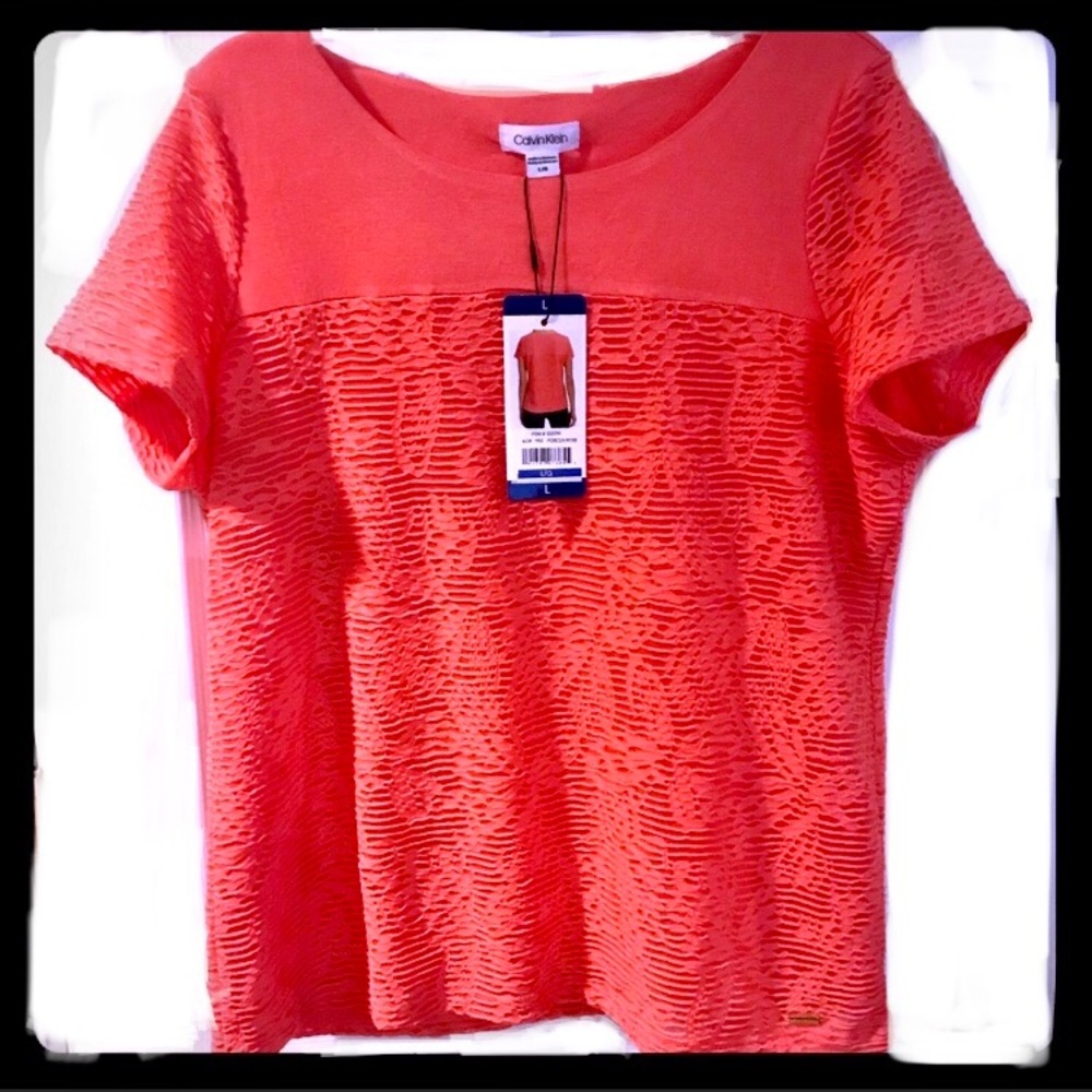 Calvin Klein Textured Short Sleeves